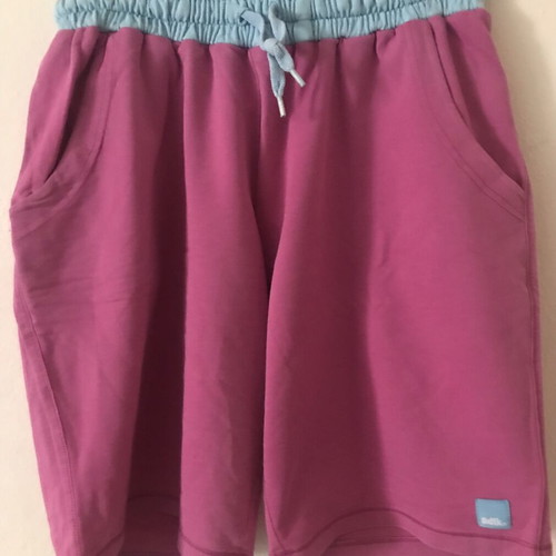 Body Talk Bermuda shorts like new, 100% cotton, size XL, pink and turquoise