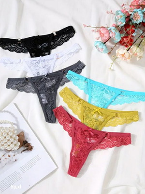 Women's lingerie set 6 pieces size XL new multicolor