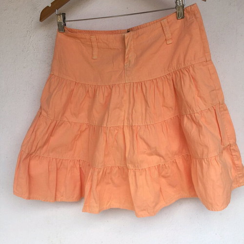 Cotton skirt summer orange size M/40 like new