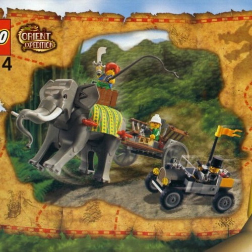 LEGO Adventurers Orient Expedition Elephant Caravan used set