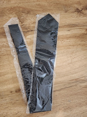 Black formal necktie new