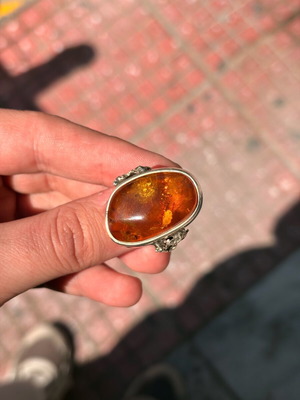 Silver ring 925 used, size 18/58