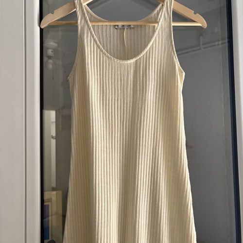 Maxi Zara Rib φόρεμα σαν καινούργιο, νούμερο Small, άσπρο μπεζ