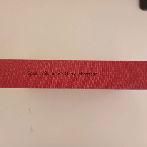 Gerry Johansson Spanish Summer book like new
