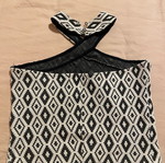 Pull & Bear halter top with geometric pattern like new, size M