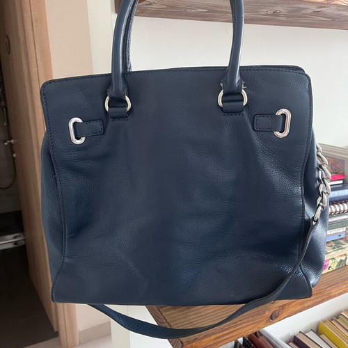 Michael Kors leather shoulder bag blue like new