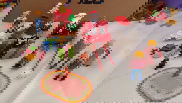 Playmobil Άγιος Βασίλης με έλκηθρο και τάρανδο