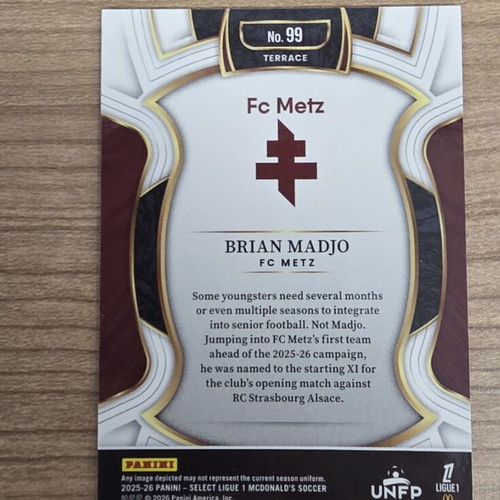 Brian Madjo 2025-2026 RC League A football card
