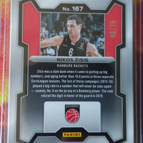 Prizm Euroleague 2023-24 Nikos Zisis card like new