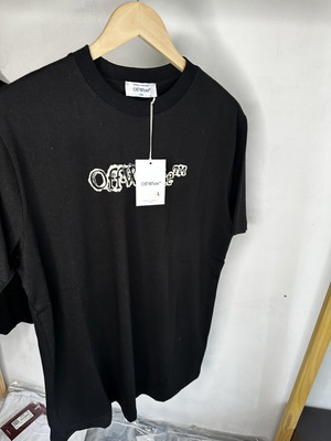 Off White T-shirt βαμβακερό μαύρο καινούργιο