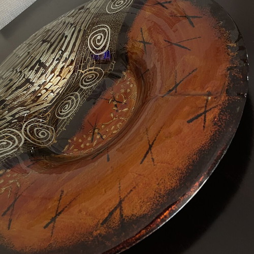 Decorative Platter Boho Ethnic Art like new, 43cm