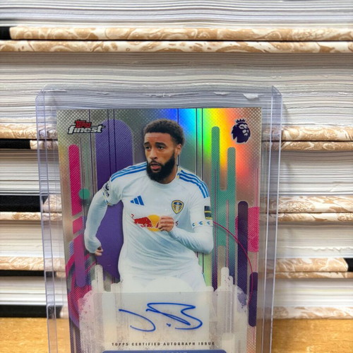 2026 Topps Finest Premier League Leeds Jayden Bogle Auto Refractor new