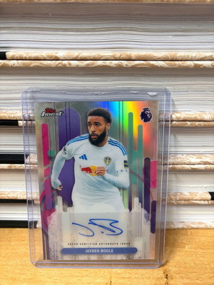 2026 Topps Finest Premier League Leeds Jayden Bogle Auto Refractor new