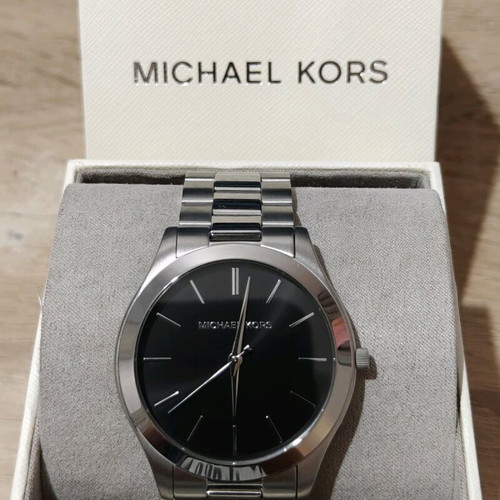 Michael Kors Slim ρολόι 44mm με ασημί μεταλλικό μπρασελέ καινούργιο