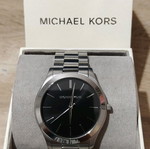 Michael Kors Slim ρολόι 44mm με ασημί μεταλλικό μπρασελέ καινούργιο