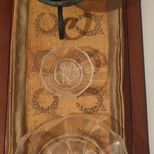 Kosta Boda set of 2 decorative items and 2 ashtrays like new