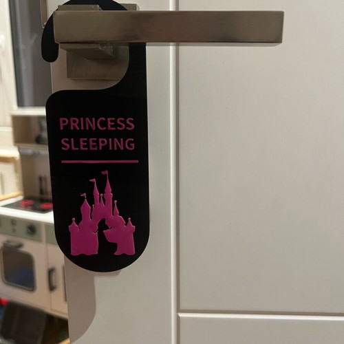 Hanging door sign princess theme new, Sleeping Beauty Aurora