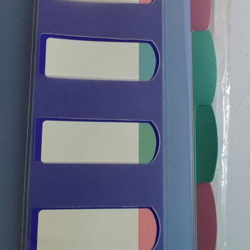 P.P. folder with 6 colored A4 dividers new