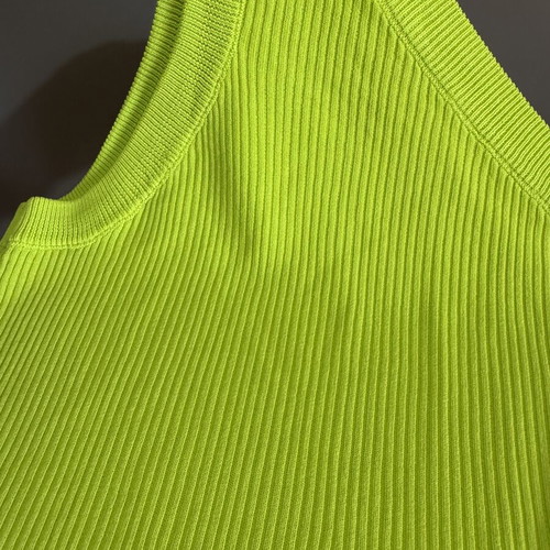 Top One Shoulder Zara καινούργιο, χρώμα lime, μέγεθος M