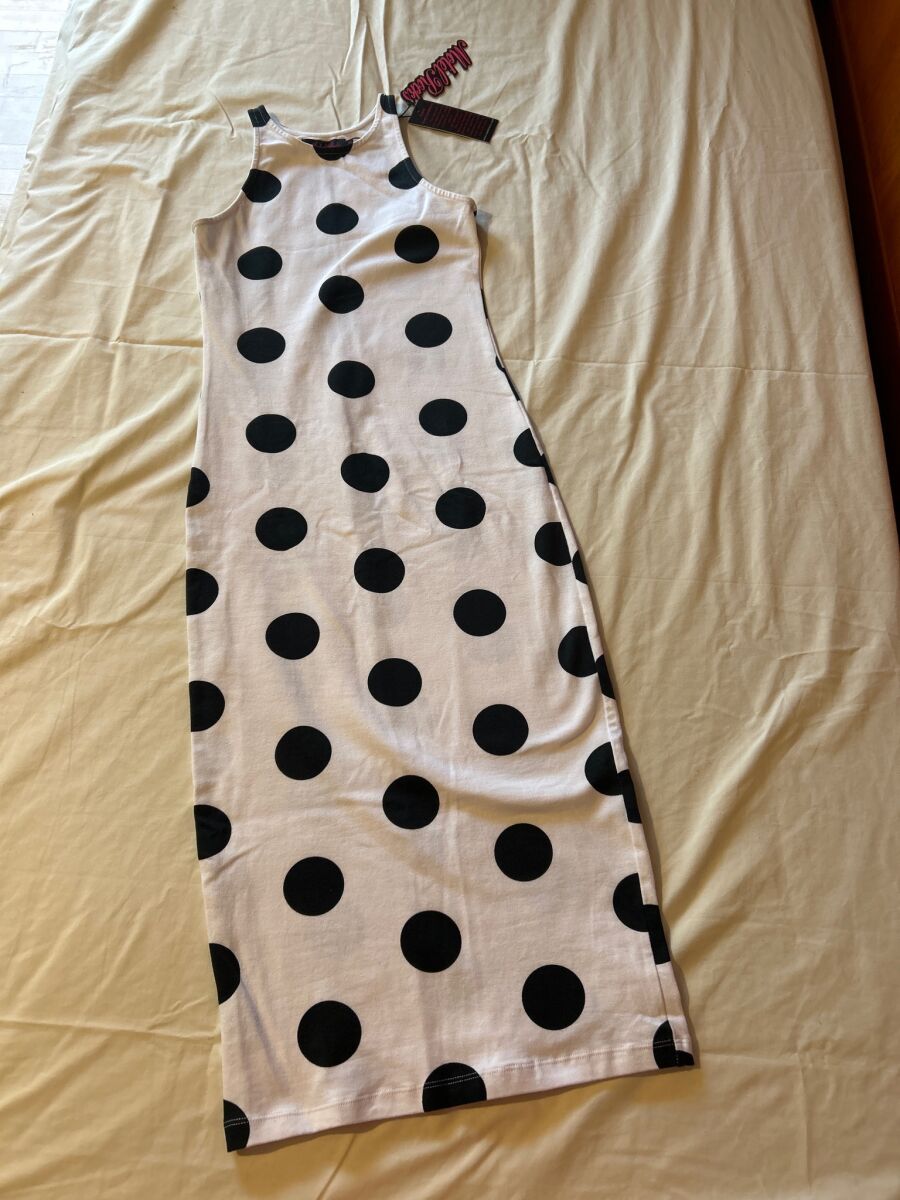 Motel rocks polka dot dress best sale