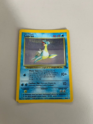 Lapras 10/62 FO Unlimited Holofoil Rare like new