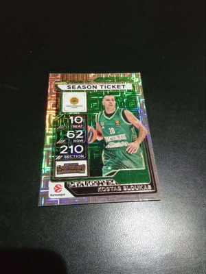 Kostas Sloukas Panathinaikos BC 2025-26 Panini Contenders EuroLeague card like new