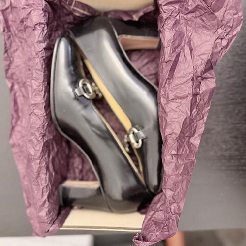 Parallèle Paris Leather Horsebit Pumps Black size 39 like new