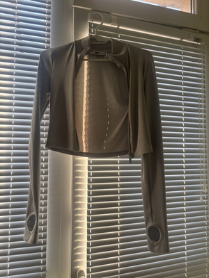 Grey sweater new, tight and sporty, size XS