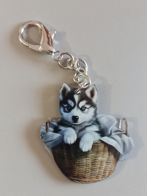 Acrylic double-sided dog keychain No7 new