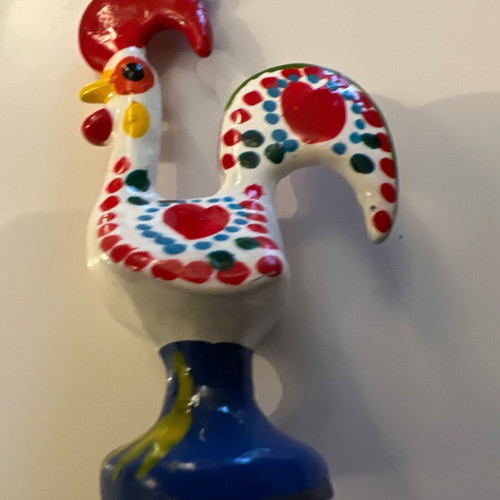 Keychain souvenir from Portugal new, traditional rooster shape folklore