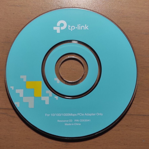 TP-Link resource CD για 10/100/1000Mbps PCIe Adapter σαν καινούργιο