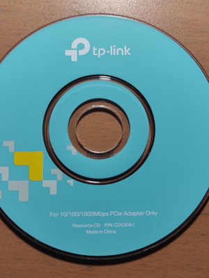 TP-Link resource CD για 10/100/1000Mbps PCIe Adapter σαν καινούργιο