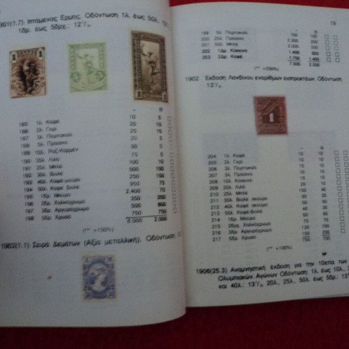 Tsakiris Greece 1984 stamp catalog used, 256 pages