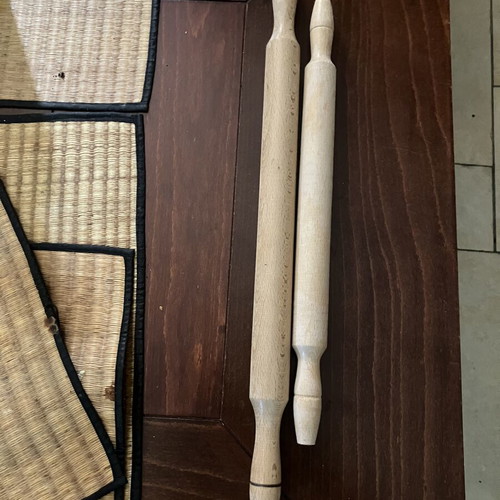Beech wood rolling pins, set of 2
