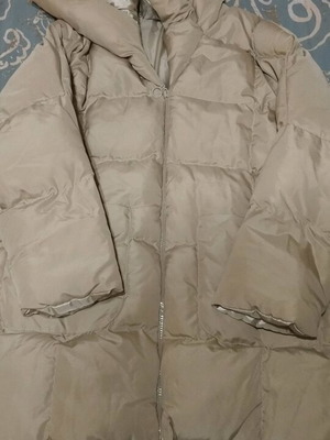 Χειμωνιάτικο μπουφάν μπεζ καινούργιο, μέγεθος L XL, ιδιαίτερα ζεστό
