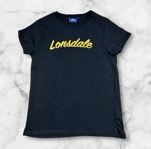 Lonsdale μπλούζα κοντομάνικη γυναικεία Medium χρώμα μαύρο T shirt