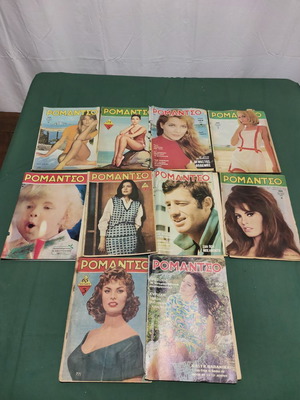 Romantso magazines used, pack of 10, 1950s era