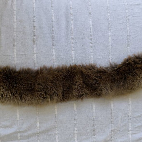 Fur Collar Mink authentic, like new, brown, 90 cm length