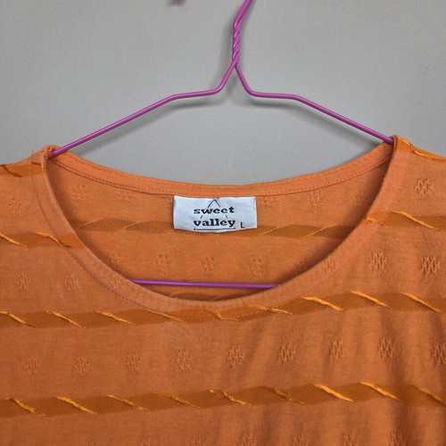 Sweet Valley women's blouse like new, orange, size L
