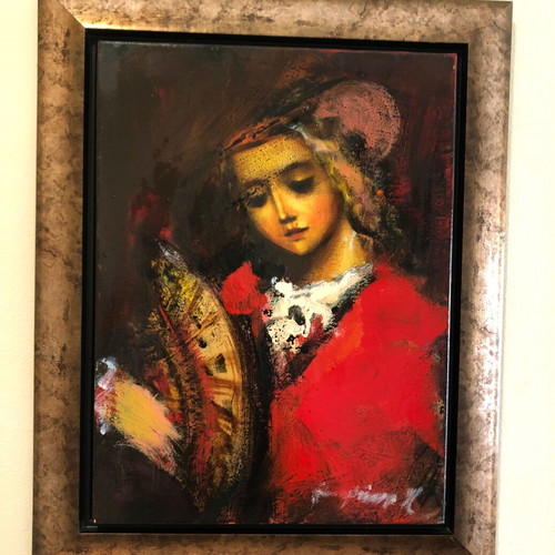 Miltiadis Gatzonis oil painting used with frame 40x50cm