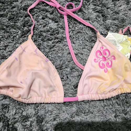 Women's swimwear set pink with fuchsia print new No XL