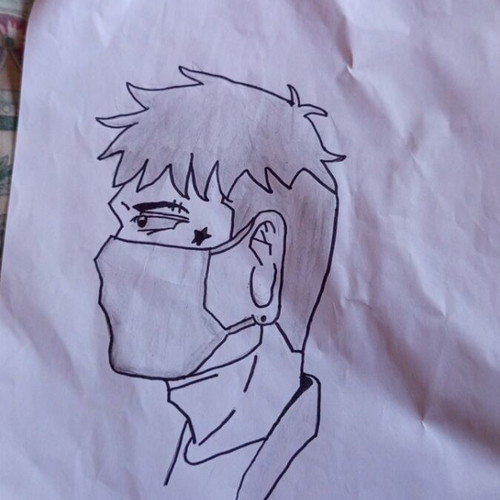 Set of 4 Handmade Sketches: Anime, Streetwear & Skull Art