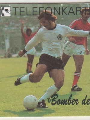 Gerd Müller Germany phone card new, 3,000 edition, 6DM