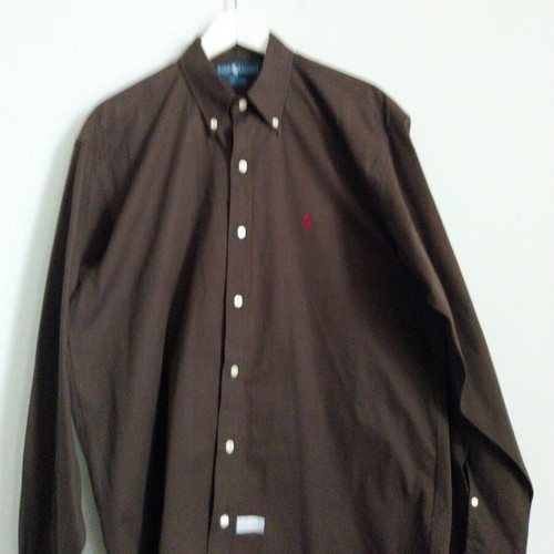 Ralph Lauren men's dress shirt, brown, size XXL