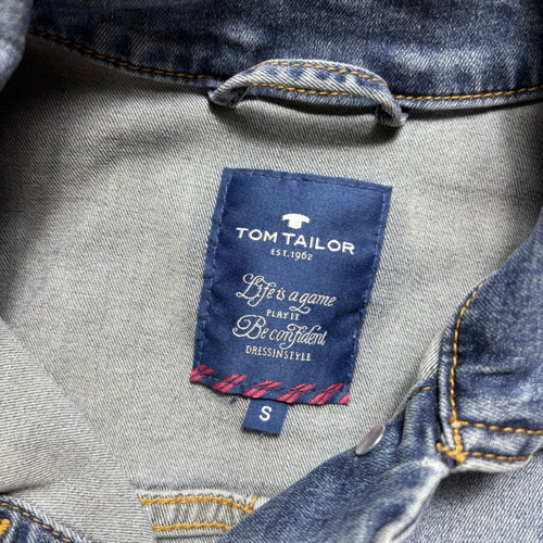 Tom Tailor Denim jacket women's small skinny like new, blue