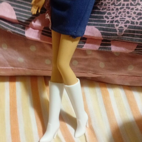 White doll boots