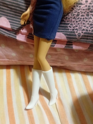 White doll boots