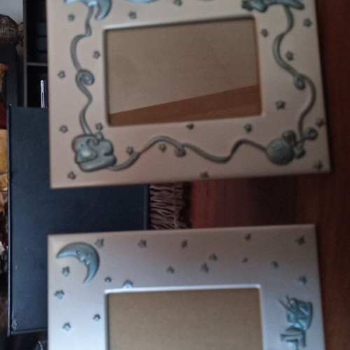 Photo frames used set with children's owl hanger gift