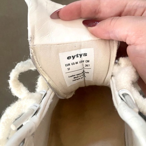 Eytys Angel sneakers like new, size 37, white patent leather