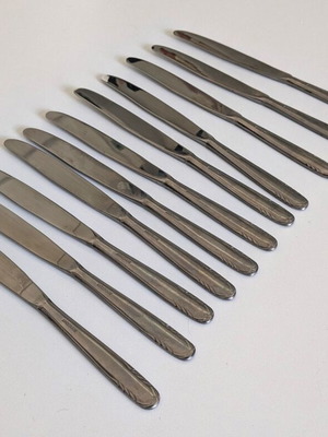 Afentakis knives set of 11 like new, stainless steel